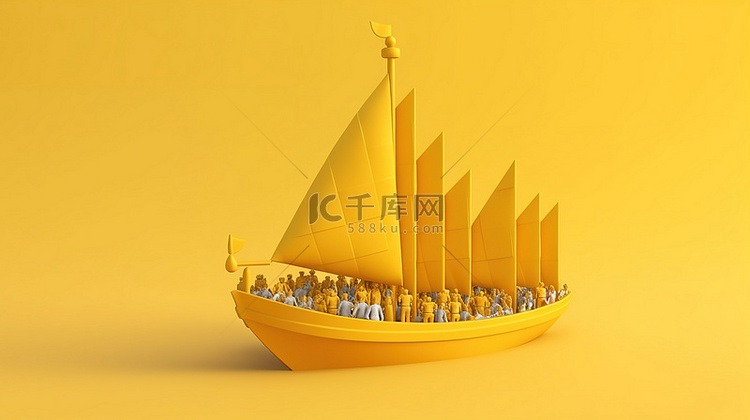 航行在领导的海洋中，黄船的胜利