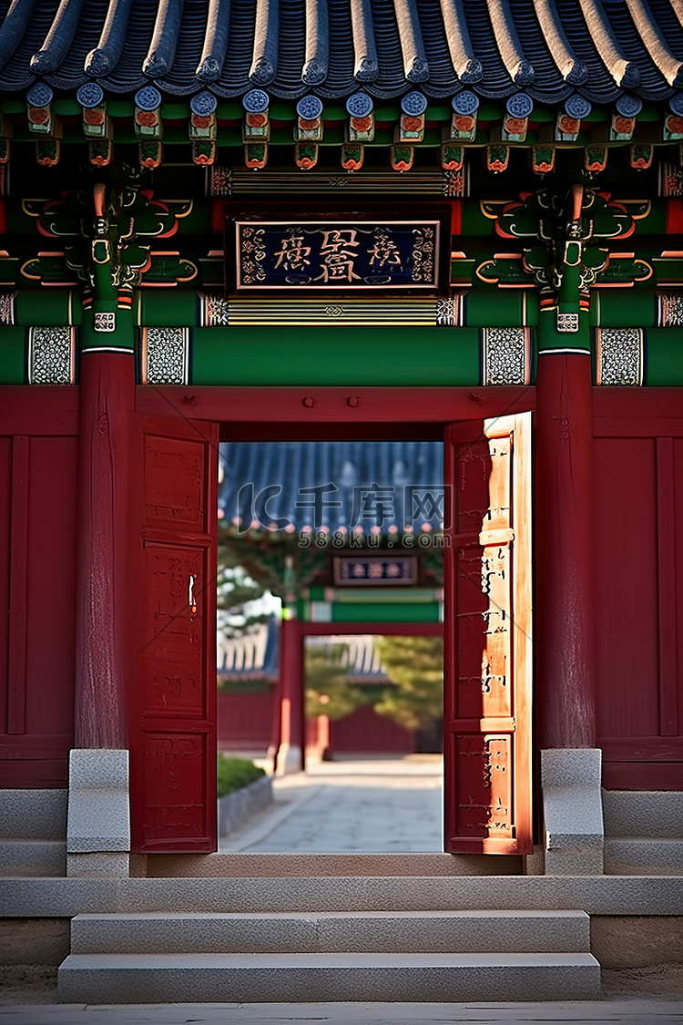 首尔寺庙的大门