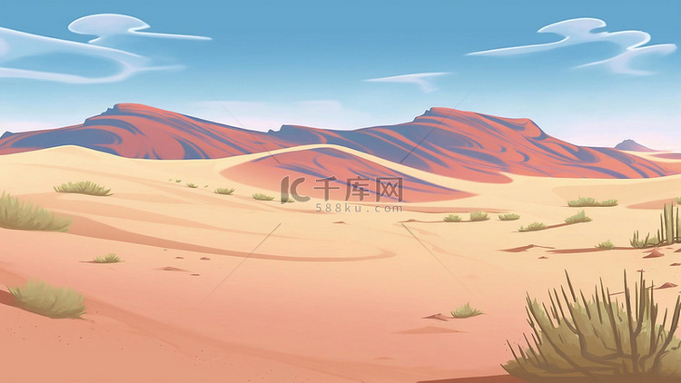 沙漠夏季热带沙粒