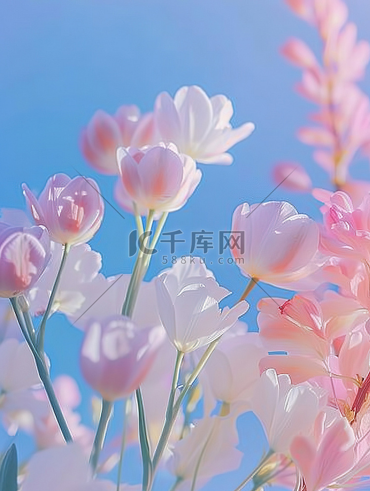 粉彩春天唯美的花朵图片