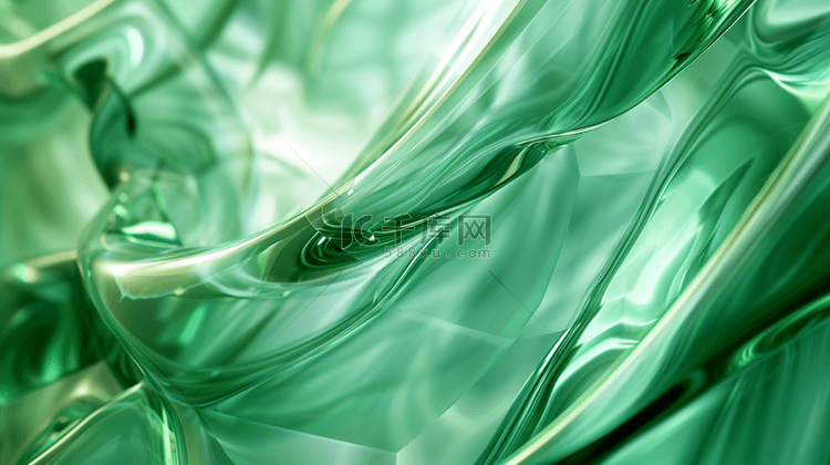 绿色晶莹剔透清新唯美的背景4