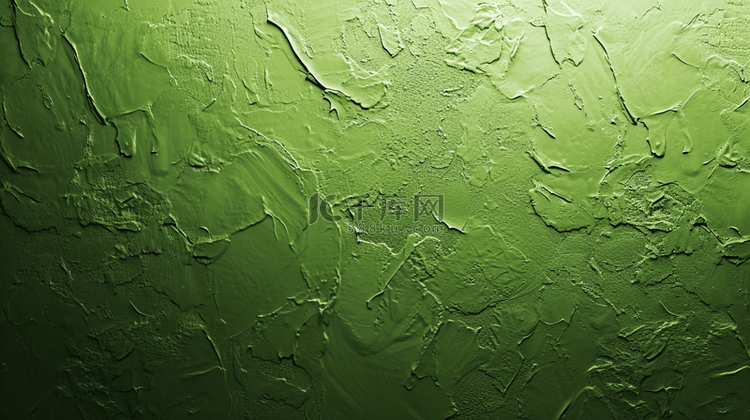 绿色简约场景光芒照射在墙面地面