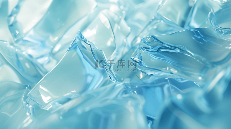 冰蓝色水纹质感的背景3