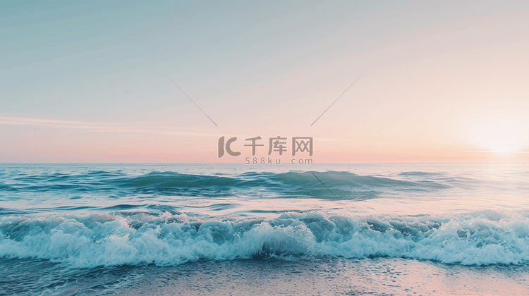 翻滚海浪唯美背景14