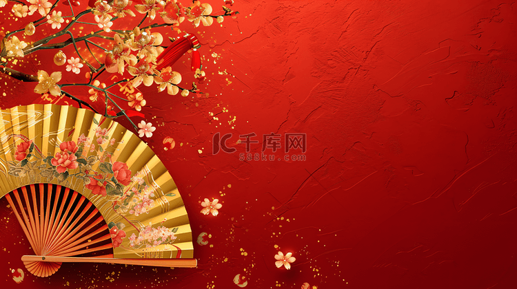 春节喜庆红色背景16