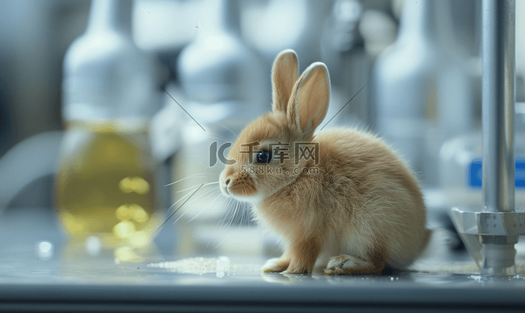 实验中的小兔子