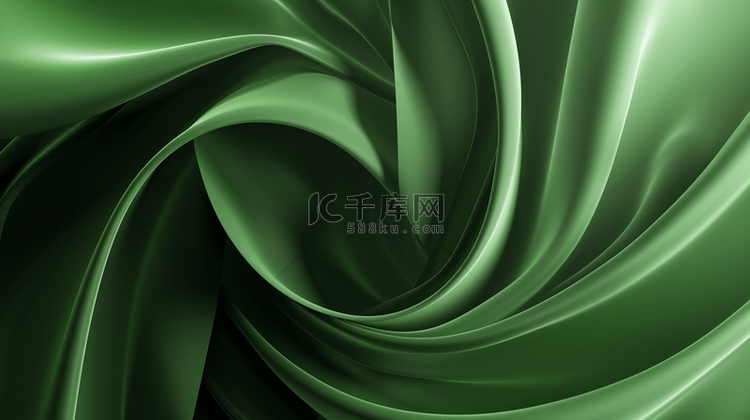 绿色质感纹理渐变流线抽象艺术背