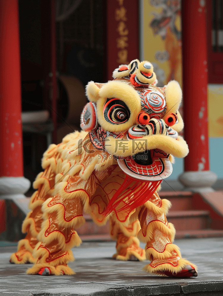 中国风传统舞狮背景9