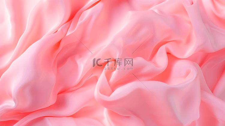 粉色唯美流线质感纹理折叠的背景