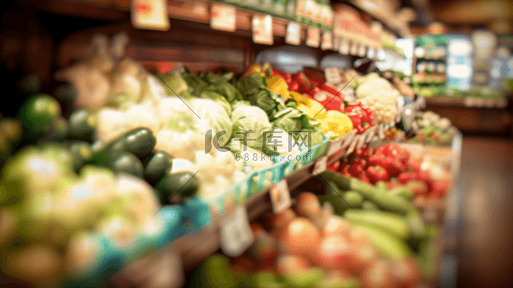 超市货架各式蔬菜13