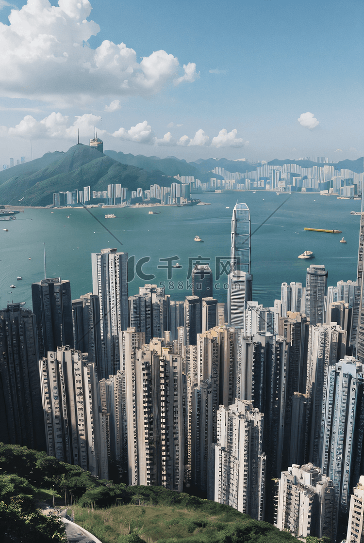 香港维多利亚美丽的风景图照片