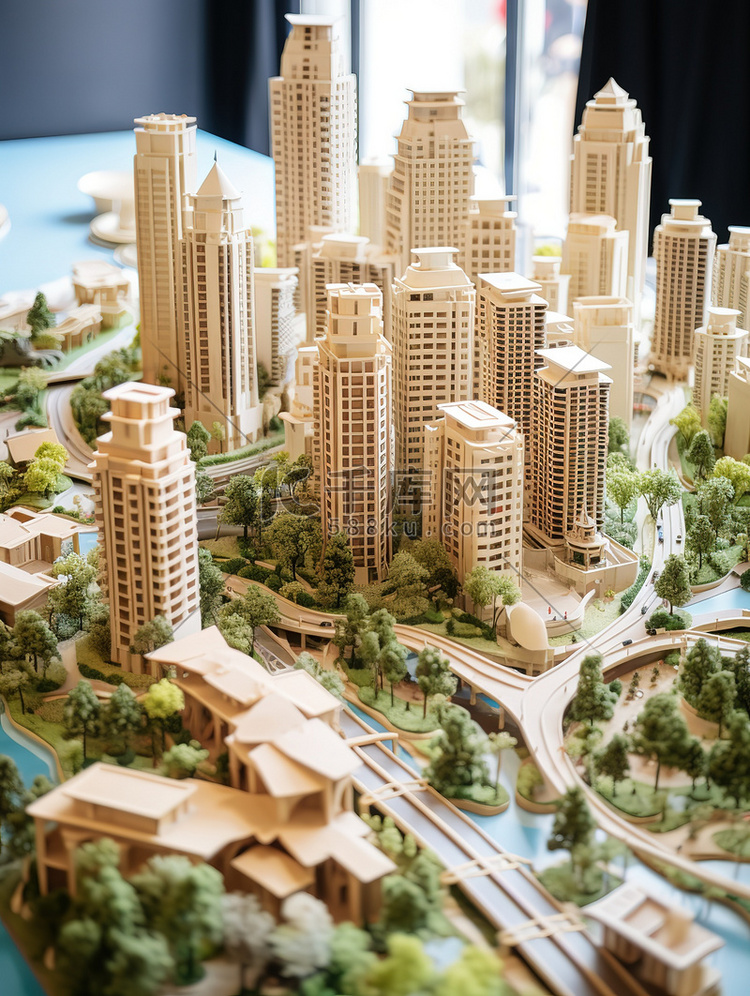 城市建筑住宅小区模型图片