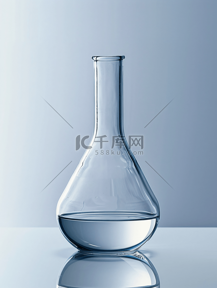 科学家观察烧瓶的液体