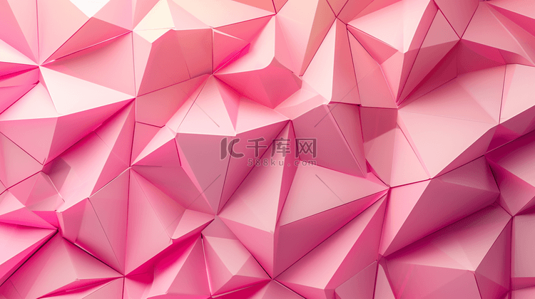 粉色唯美渐变几何图形图案的背景