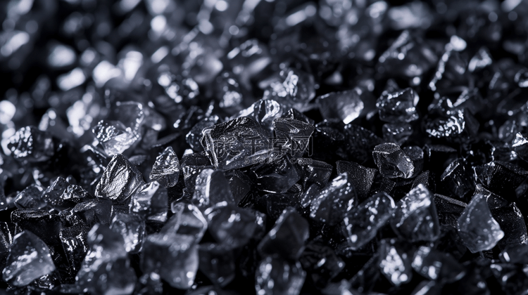 黑色晶体石块堆放的背景13