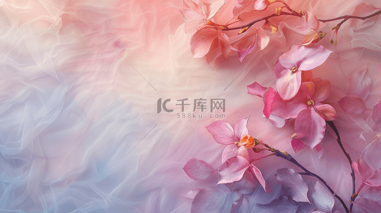 春季女神节花朵简约的背景10