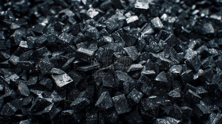 黑色晶体石块堆放的背景14