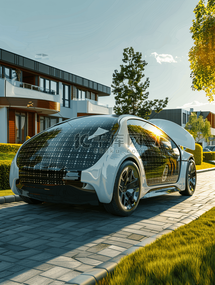 太阳能车棚电动汽车新能源