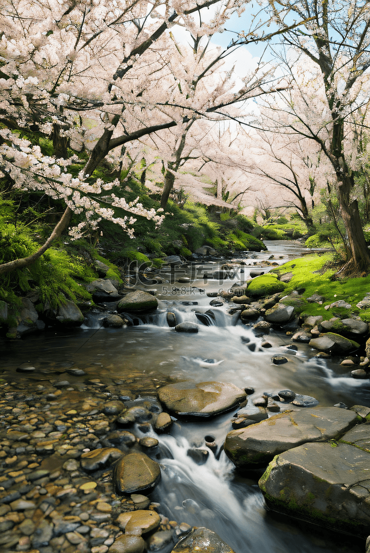 美丽的山间溪水摄影图9