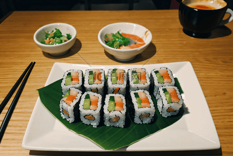 盘子里的寿司摄影图片7
