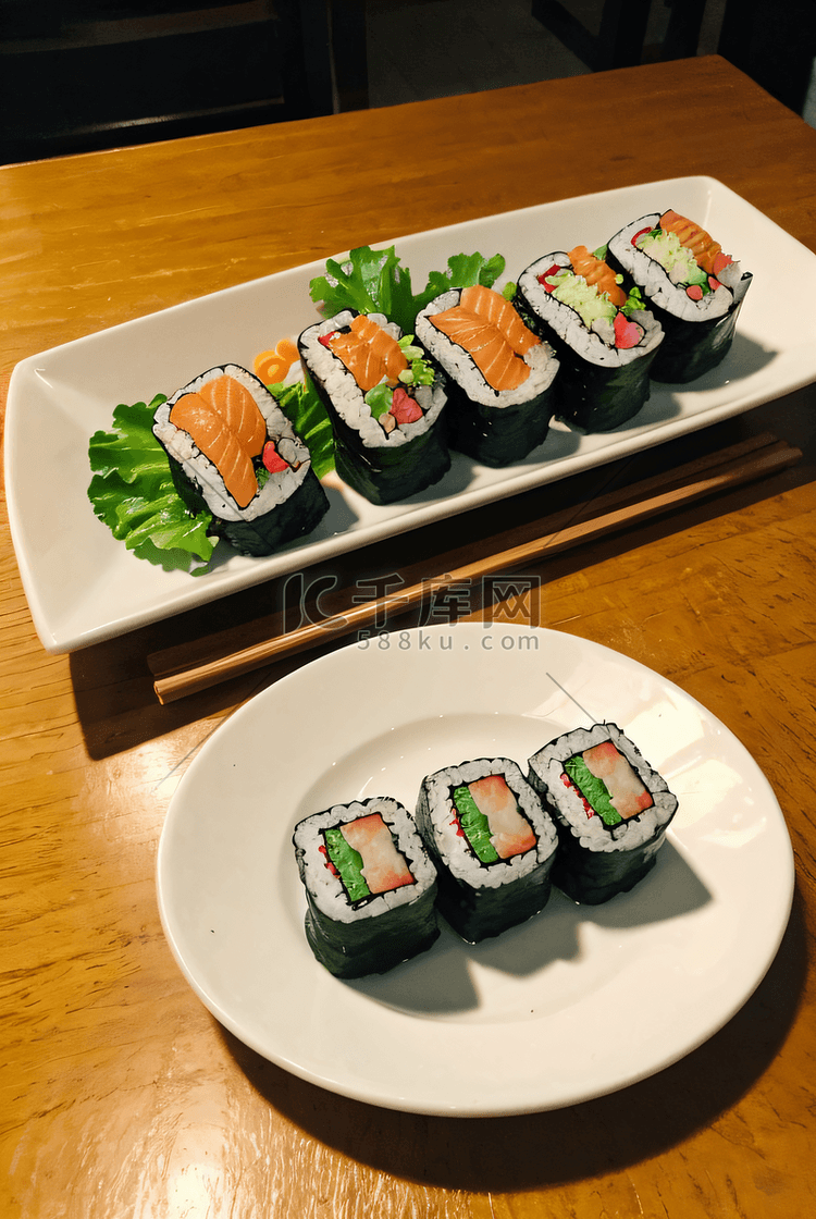 日料海苔寿司摄影图5