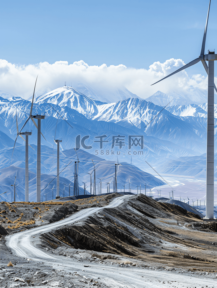 新疆天山雪山风电厂电力基础设施