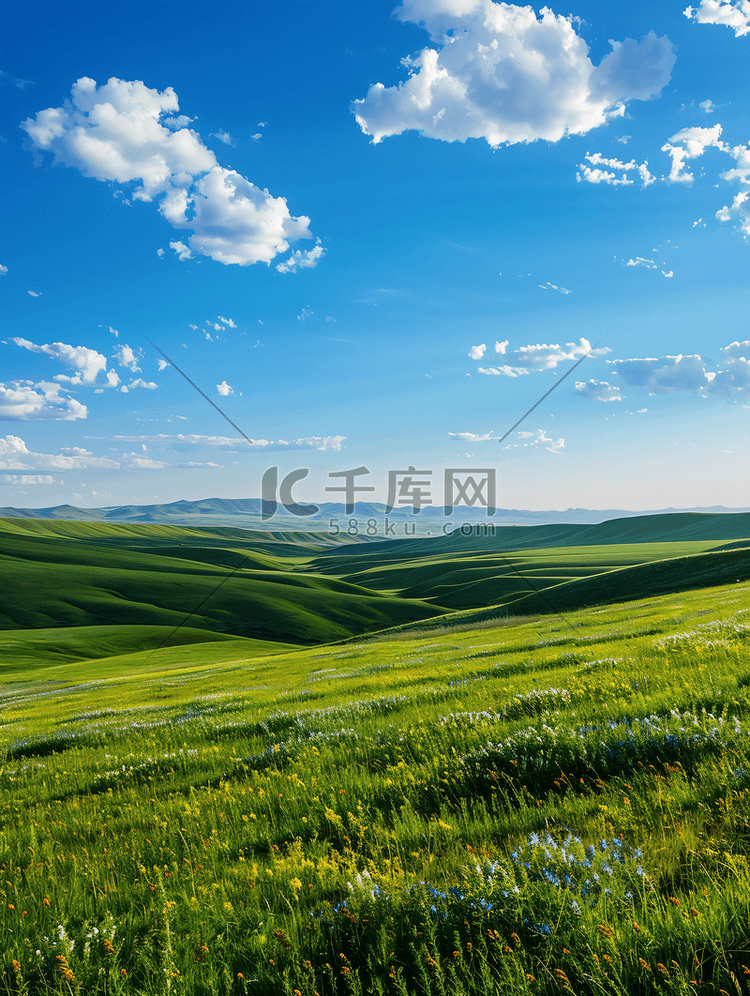 内蒙古大草原夏季景观