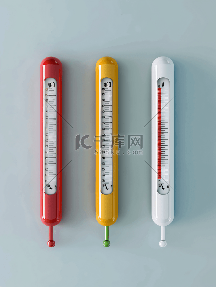 不同样式的体温计