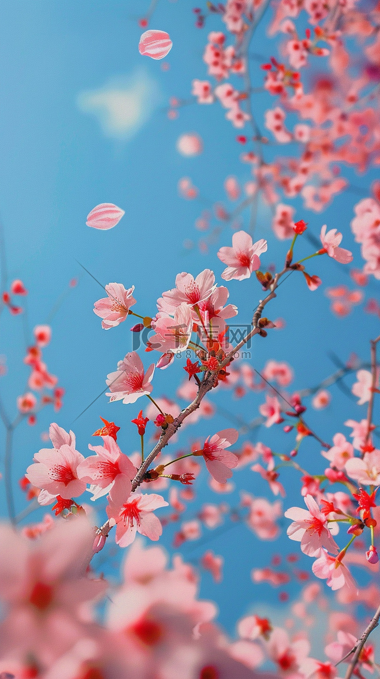 摄影图写真照片粉色樱花