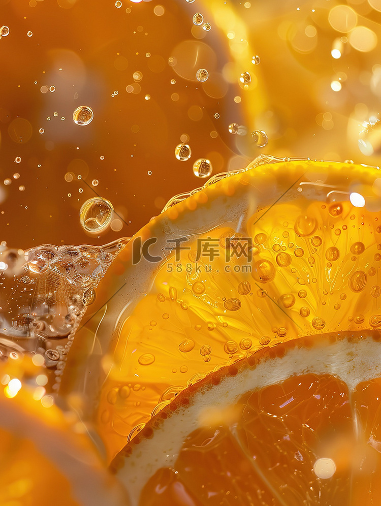 商业微距水果摄影橙子高清图片