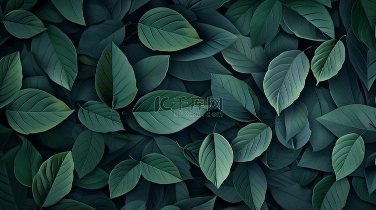 绿色树叶叶片纹理质感的背景10