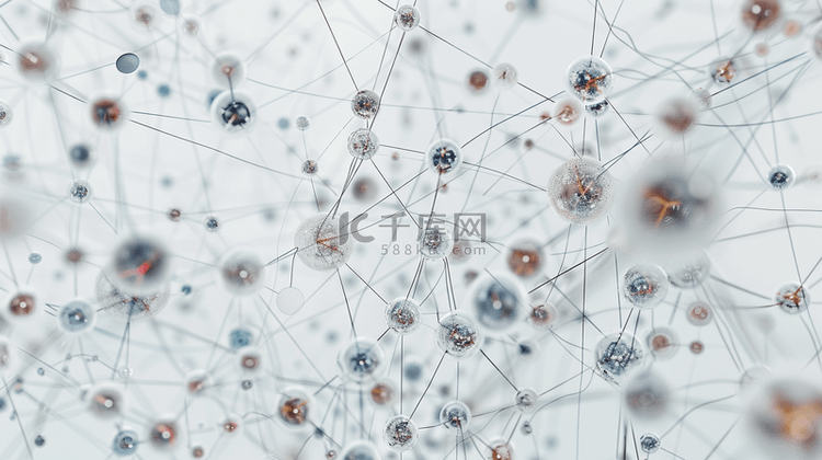 简约科技医疗研究生物医学网状的