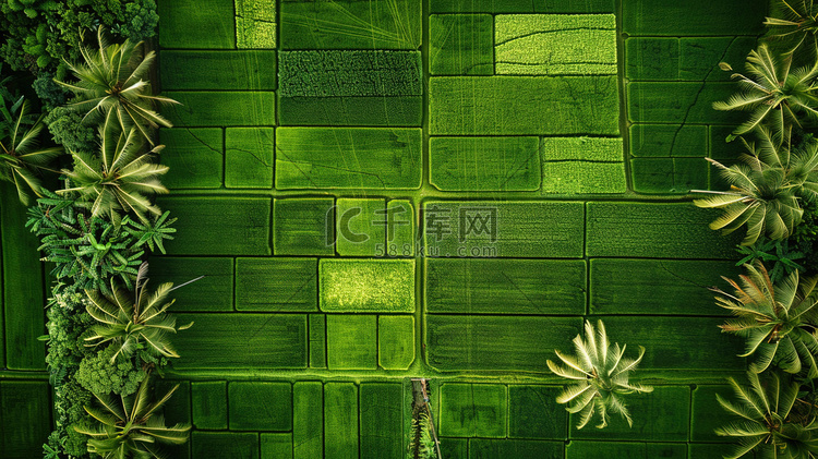 绿色俯视田地纹理的摄影7高清图