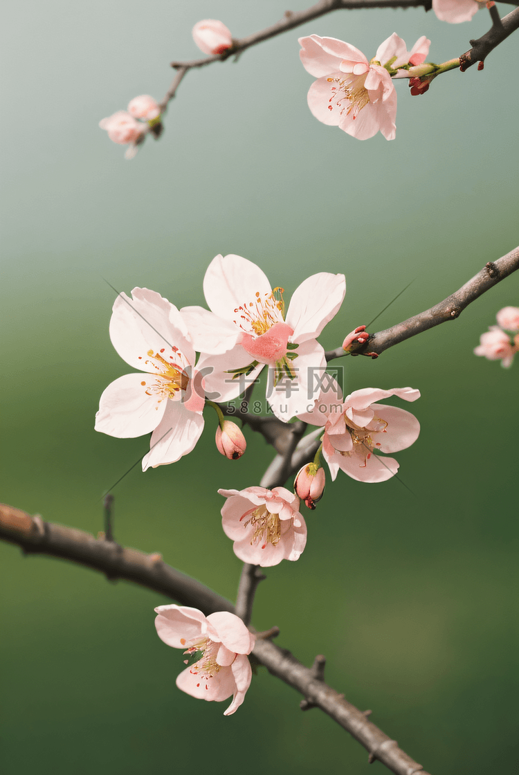 桃树上的桃花摄影配图5