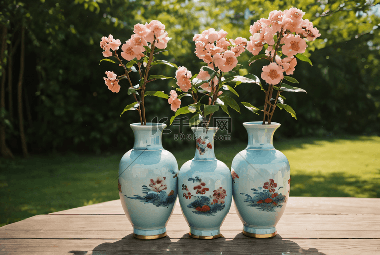 复古陶瓷瓷器花瓶摄影配图6