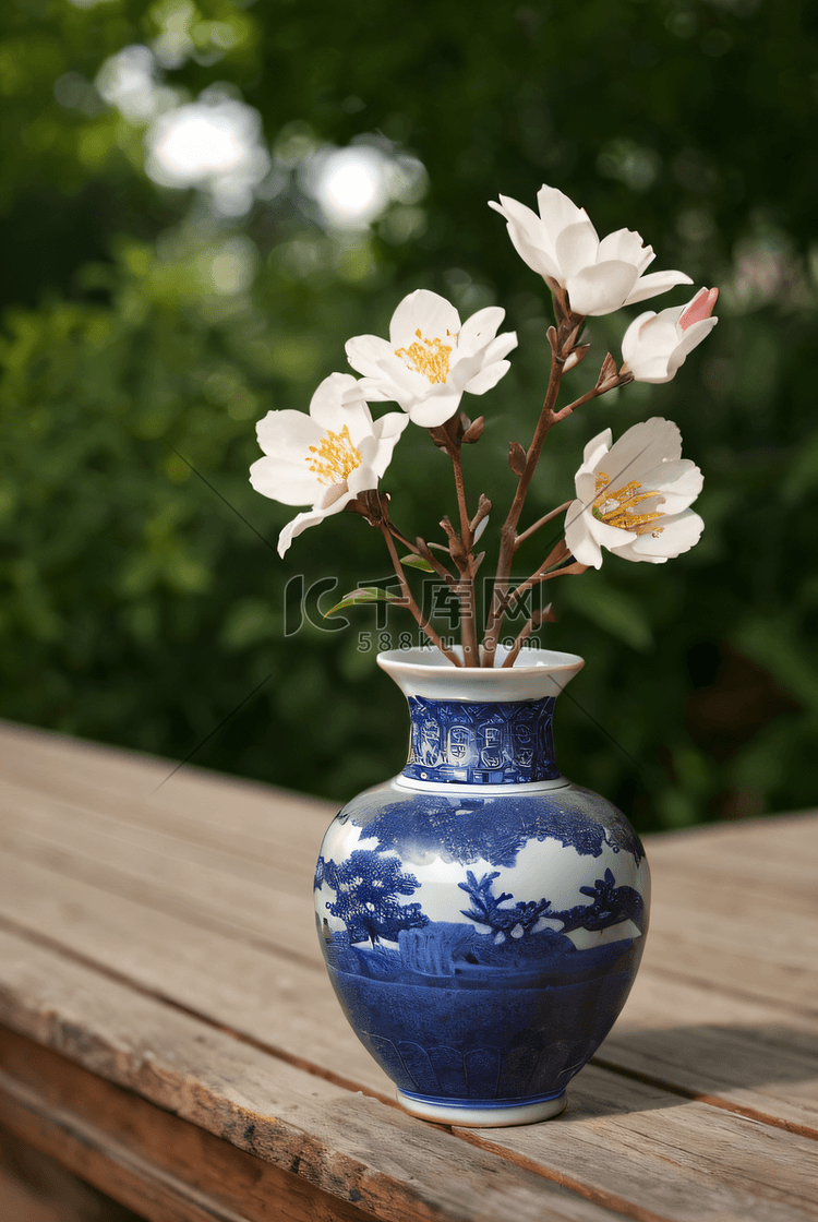 复古陶瓷瓷器花瓶摄影图6