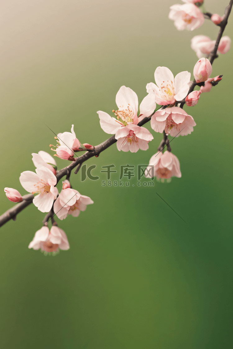 桃树上的桃花摄影图片7