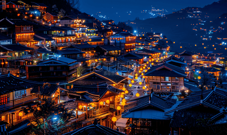 西江苗寨夜景