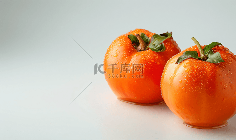 秋季脆柿子特色水果