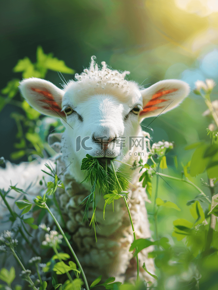 夏日食草羊小样