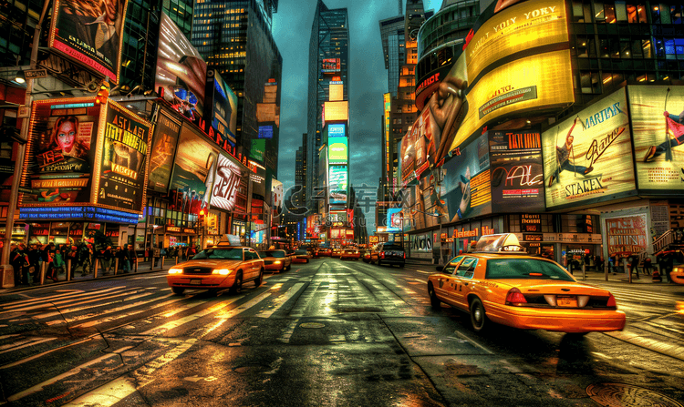 纽约百老汇和时代广场