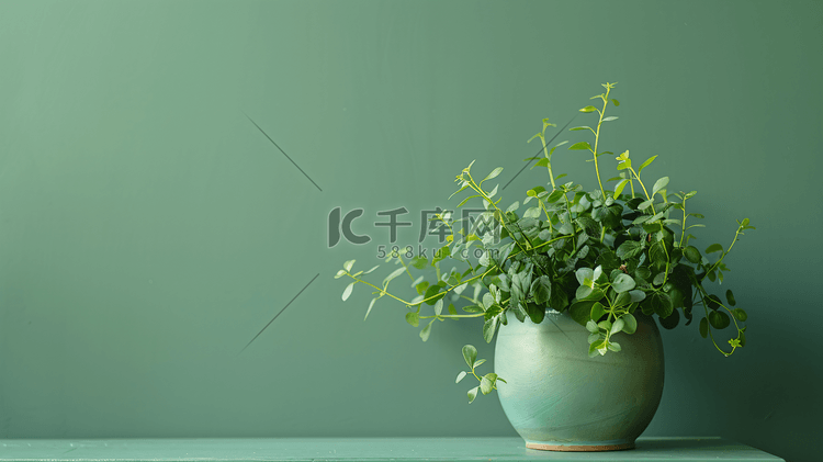 绿植花瓶摆件摄影10