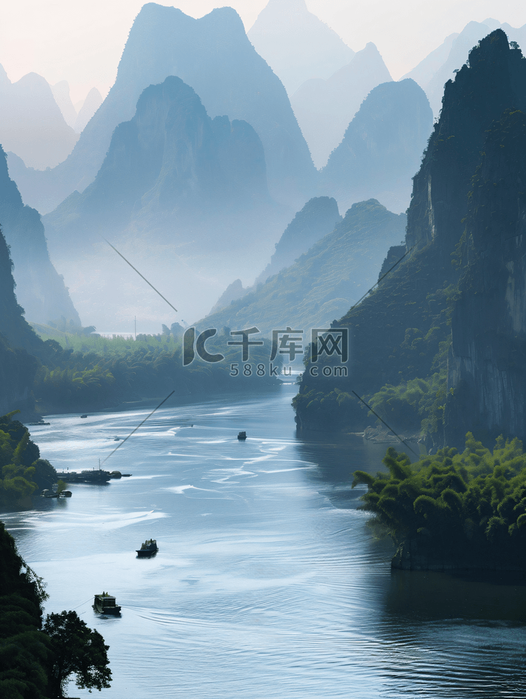 桂林群山山水