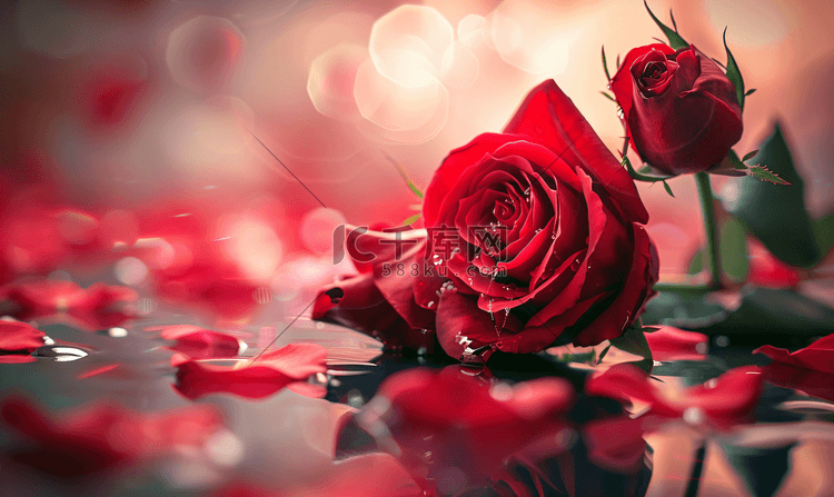 玫瑰花，情人节