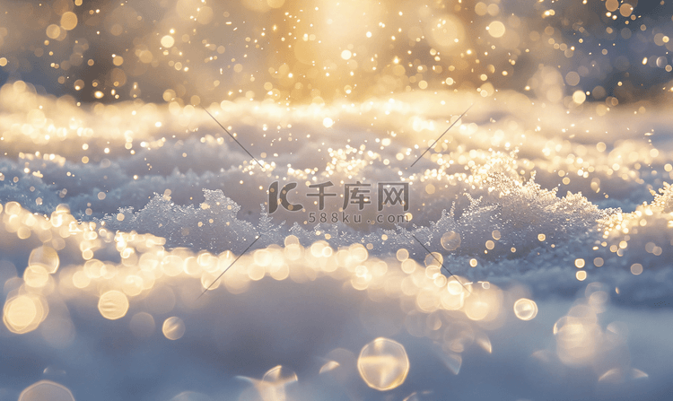 雪地表面细颗粒