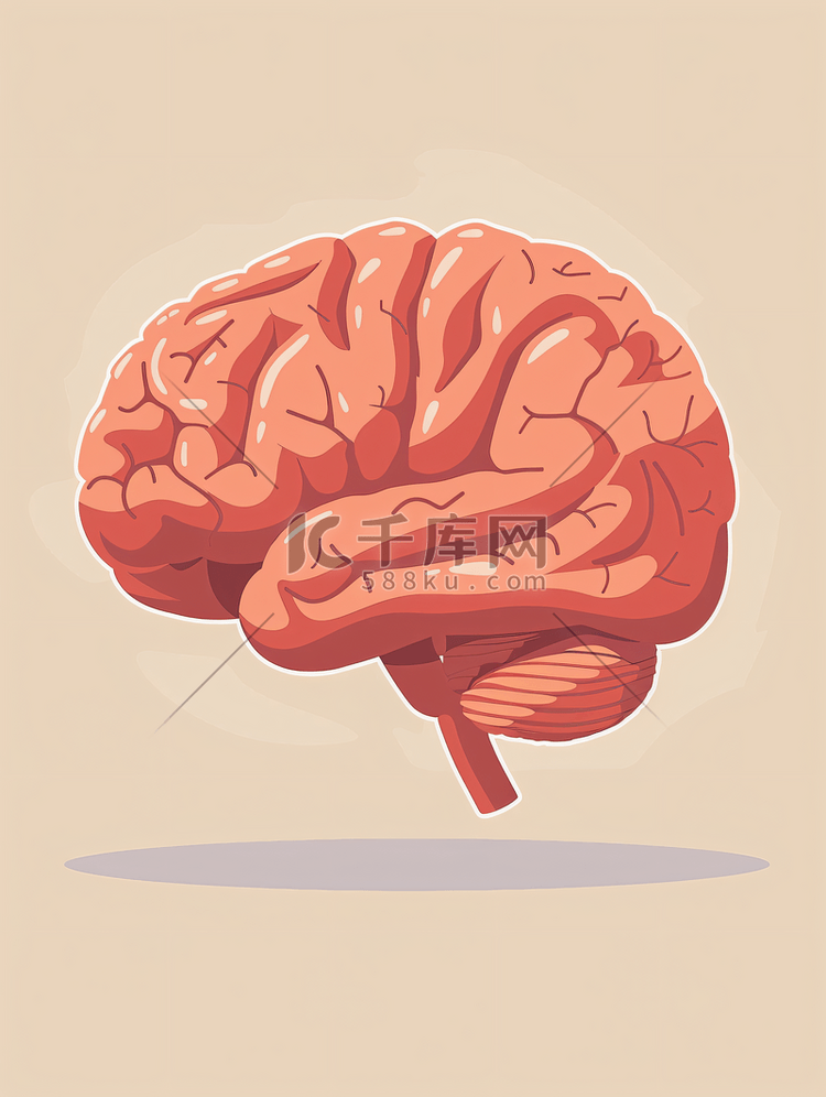 大脑医疗扁平照片