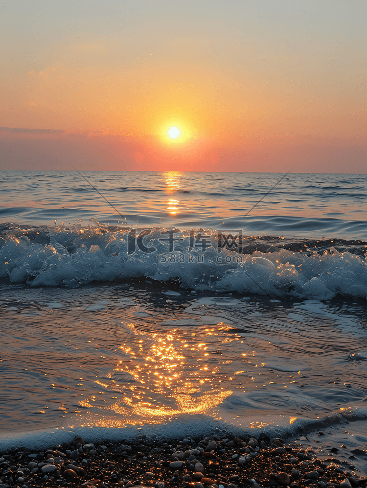 海上落日梦想