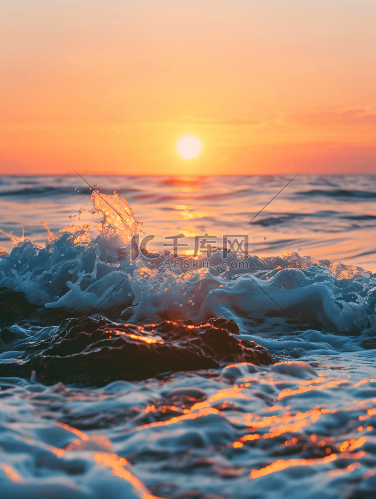 海上落日梦想