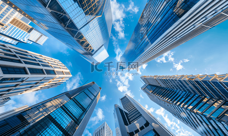 新加坡繁华的金融摩天楼群