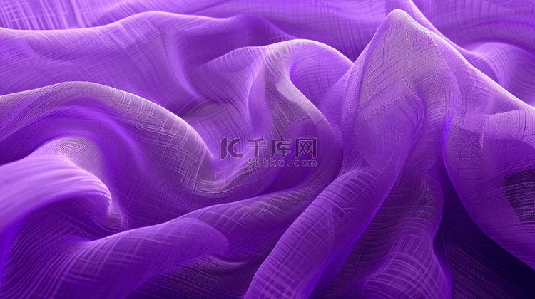 紫色浪漫唯美线条飘逸艺术风格的